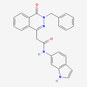 2-(3-benzyl-4-oxo-3,4-dihydrophthalazin-1-yl)-N-(1H-indol-6-yl)acetamide