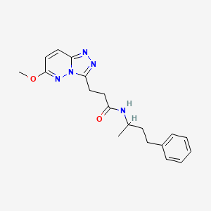 3-(6-methoxy[1,2,4]triazolo[4,3-b]pyridazin-3-yl)-N-(4-phenylbutan-2-yl)propanamide