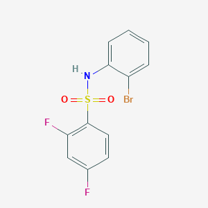 molecular formula C12H8BrF2NO2S B10979973 N-(2-bromophenyl)-2,4-difluorobenzenesulfonamide 