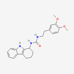 molecular formula C23H27N3O3 B10980148 N-(3,4-Dimethoxyphenethyl)-N'-(2,3,4,9-tetrahydro-1H-carbazol-1-YL)urea 