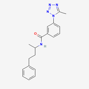 3-(5-methyl-1H-tetrazol-1-yl)-N-(4-phenylbutan-2-yl)benzamide