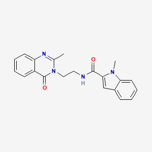 1-methyl-N-[2-(2-methyl-4-oxoquinazolin-3(4H)-yl)ethyl]-1H-indole-2-carboxamide