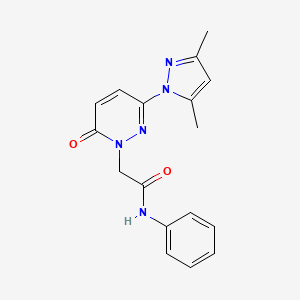 2-[3-(3,5-dimethyl-1H-pyrazol-1-yl)-6-oxopyridazin-1(6H)-yl]-N-phenylacetamide