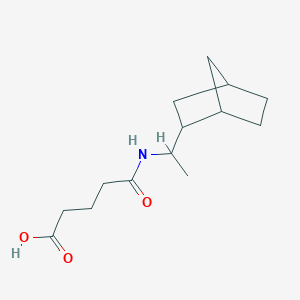 5-{[1-(Bicyclo[2.2.1]hept-2-yl)ethyl]amino}-5-oxopentanoic acid