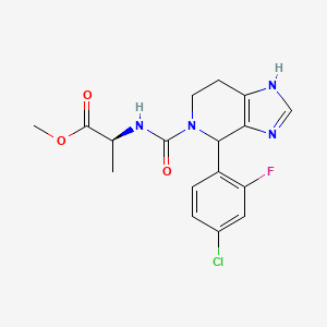 methyl N-{[4-(4-chloro-2-fluorophenyl)-1,4,6,7-tetrahydro-5H-imidazo[4,5-c]pyridin-5-yl]carbonyl}-L-alaninate