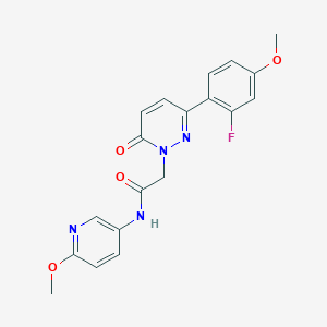 2-[3-(2-fluoro-4-methoxyphenyl)-6-oxopyridazin-1(6H)-yl]-N-(6-methoxypyridin-3-yl)acetamide