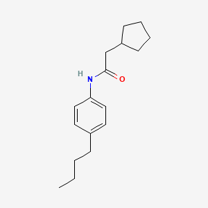 N-(4-butylphenyl)-2-cyclopentylacetamide