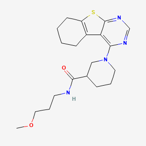 N-(3-methoxypropyl)-1-(5,6,7,8-tetrahydro[1]benzothieno[2,3-d]pyrimidin-4-yl)piperidine-3-carboxamide