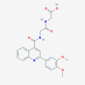 N-{[2-(3,4-dimethoxyphenyl)quinolin-4-yl]carbonyl}glycylglycine