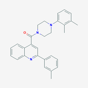 molecular formula C29H29N3O B10980380 [4-(2,3-Dimethylphenyl)piperazin-1-yl]-[2-(3-methylphenyl)quinolin-4-yl]methanone CAS No. 5696-97-9