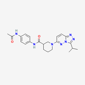 N-[4-(acetylamino)phenyl]-1-[3-(propan-2-yl)[1,2,4]triazolo[4,3-b]pyridazin-6-yl]piperidine-3-carboxamide