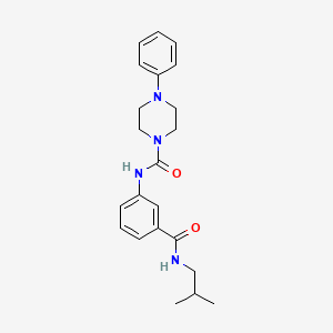 N-{3-[(2-methylpropyl)carbamoyl]phenyl}-4-phenylpiperazine-1-carboxamide