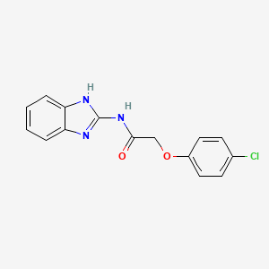 molecular formula C15H12ClN3O2 B10980416 N-(1H-benzimidazol-2-yl)-2-(4-chlorophenoxy)acetamide 