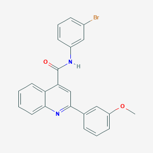 N-(3-bromophenyl)-2-(3-methoxyphenyl)quinoline-4-carboxamide