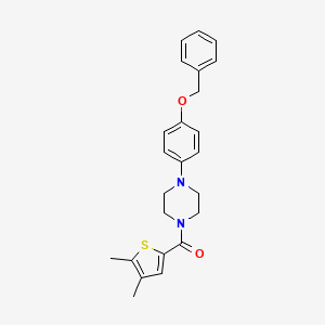 {4-[4-(Benzyloxy)phenyl]piperazin-1-yl}(4,5-dimethylthiophen-2-yl)methanone