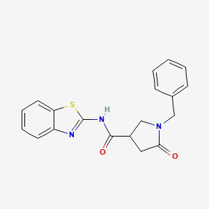 N-[(2Z)-1,3-benzothiazol-2(3H)-ylidene]-1-benzyl-5-oxopyrrolidine-3-carboxamide