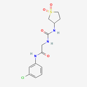 N-(3-chlorophenyl)-N~2~-[(1,1-dioxidotetrahydrothiophen-3-yl)carbamoyl]glycinamide