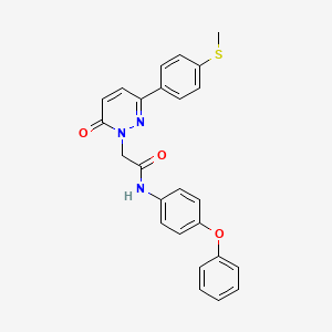 2-{3-[4-(methylsulfanyl)phenyl]-6-oxopyridazin-1(6H)-yl}-N-(4-phenoxyphenyl)acetamide