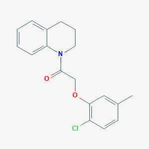 molecular formula C18H18ClNO2 B10980544 2-(2-chloro-5-methylphenoxy)-1-(3,4-dihydroquinolin-1(2H)-yl)ethanone 