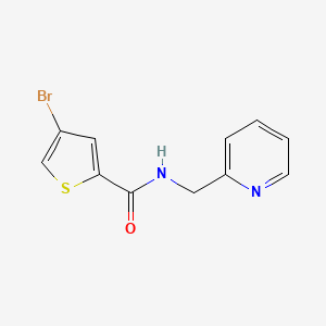 4-bromo-N-(pyridin-2-ylmethyl)thiophene-2-carboxamide