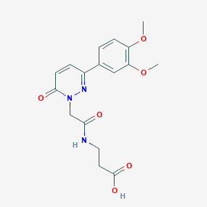 N-{[3-(3,4-dimethoxyphenyl)-6-oxopyridazin-1(6H)-yl]acetyl}-beta-alanine