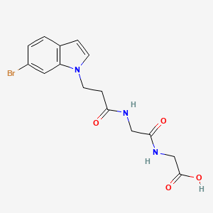 N-[3-(6-bromo-1H-indol-1-yl)propanoyl]glycylglycine