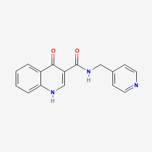 molecular formula C16H13N3O2 B10980669 4-hydroxy-N-(pyridin-4-ylmethyl)quinoline-3-carboxamide 