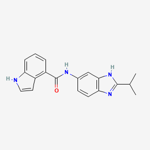 N-[2-(propan-2-yl)-1H-benzimidazol-6-yl]-1H-indole-4-carboxamide