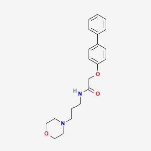 molecular formula C21H26N2O3 B10980691 2-(biphenyl-4-yloxy)-N-[3-(morpholin-4-yl)propyl]acetamide 