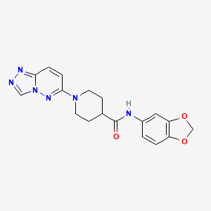 N-(1,3-benzodioxol-5-yl)-1-([1,2,4]triazolo[4,3-b]pyridazin-6-yl)piperidine-4-carboxamide