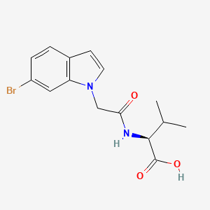 N-[(6-bromo-1H-indol-1-yl)acetyl]-L-valine