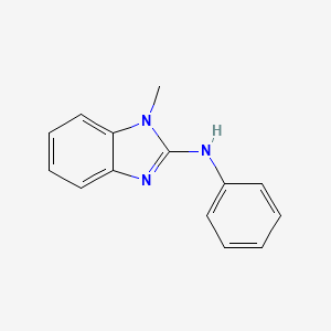 molecular formula C14H13N3 B10980803 1-methyl-N-phenyl-1H-benzimidazol-2-amine CAS No. 2219-14-9