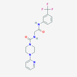 N-(2-oxo-2-{[3-(trifluoromethyl)phenyl]amino}ethyl)-4-(pyridin-2-yl)piperazine-1-carboxamide