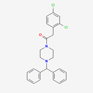 molecular formula C25H24Cl2N2O B10980830 2-(2,4-Dichlorophenyl)-1-[4-(diphenylmethyl)piperazin-1-yl]ethanone 