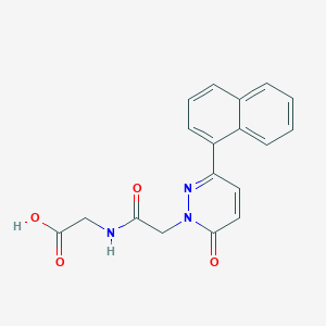 N-{[3-(naphthalen-1-yl)-6-oxopyridazin-1(6H)-yl]acetyl}glycine