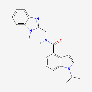 N-[(1-methyl-1H-benzimidazol-2-yl)methyl]-1-(propan-2-yl)-1H-indole-4-carboxamide