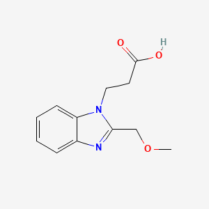 3-[2-(methoxymethyl)-1H-benzimidazol-1-yl]propanoic acid