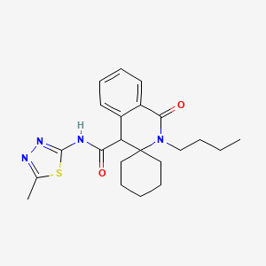 2'-butyl-N-(5-methyl-1,3,4-thiadiazol-2-yl)-1'-oxo-1',4'-dihydro-2'H-spiro[cyclohexane-1,3'-isoquinoline]-4'-carboxamide