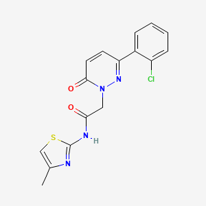 2-[3-(2-chlorophenyl)-6-oxopyridazin-1(6H)-yl]-N-[(2Z)-4-methyl-1,3-thiazol-2(3H)-ylidene]acetamide