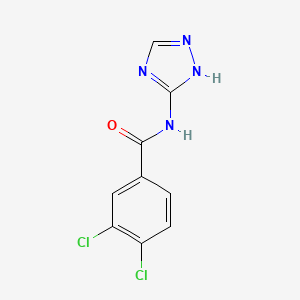 molecular formula C9H6Cl2N4O B10981021 3,4-dichloro-N-(1H-1,2,4-triazol-3-yl)benzamide 