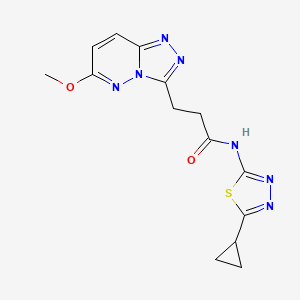 N-(5-cyclopropyl-1,3,4-thiadiazol-2-yl)-3-(6-methoxy[1,2,4]triazolo[4,3-b]pyridazin-3-yl)propanamide