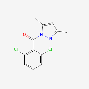 molecular formula C12H10Cl2N2O B10981082 (2,6-dichlorophenyl)(3,5-dimethyl-1H-pyrazol-1-yl)methanone 