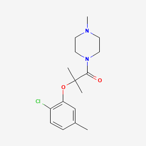 2-(2-Chloro-5-methylphenoxy)-2-methyl-1-(4-methylpiperazin-1-yl)propan-1-one