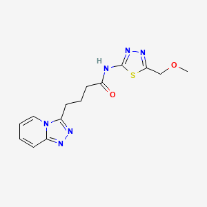 N-[5-(methoxymethyl)-1,3,4-thiadiazol-2-yl]-4-([1,2,4]triazolo[4,3-a]pyridin-3-yl)butanamide