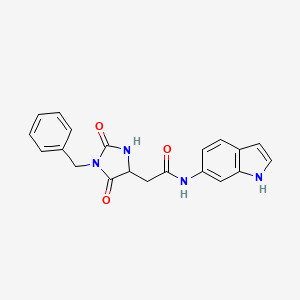 2-(1-benzyl-2,5-dioxoimidazolidin-4-yl)-N-(1H-indol-6-yl)acetamide