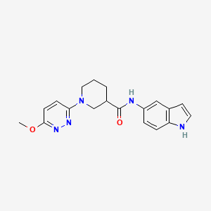 molecular formula C19H21N5O2 B10981208 N-(1H-indol-5-yl)-1-(6-methoxypyridazin-3-yl)piperidine-3-carboxamide 