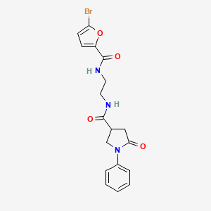 N-(2-{[(5-bromofuran-2-yl)carbonyl]amino}ethyl)-5-oxo-1-phenylpyrrolidine-3-carboxamide