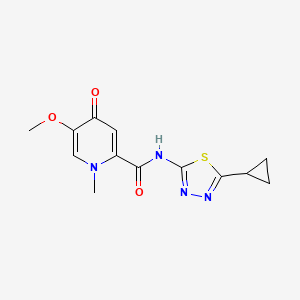 N-(5-cyclopropyl-1,3,4-thiadiazol-2-yl)-5-methoxy-1-methyl-4-oxo-1,4-dihydropyridine-2-carboxamide