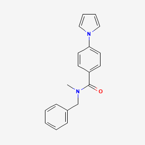 molecular formula C19H18N2O B10981257 N-benzyl-N-methyl-4-(1H-pyrrol-1-yl)benzamide 