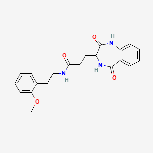 3-(2,5-dioxo-2,3,4,5-tetrahydro-1H-1,4-benzodiazepin-3-yl)-N-[2-(2-methoxyphenyl)ethyl]propanamide